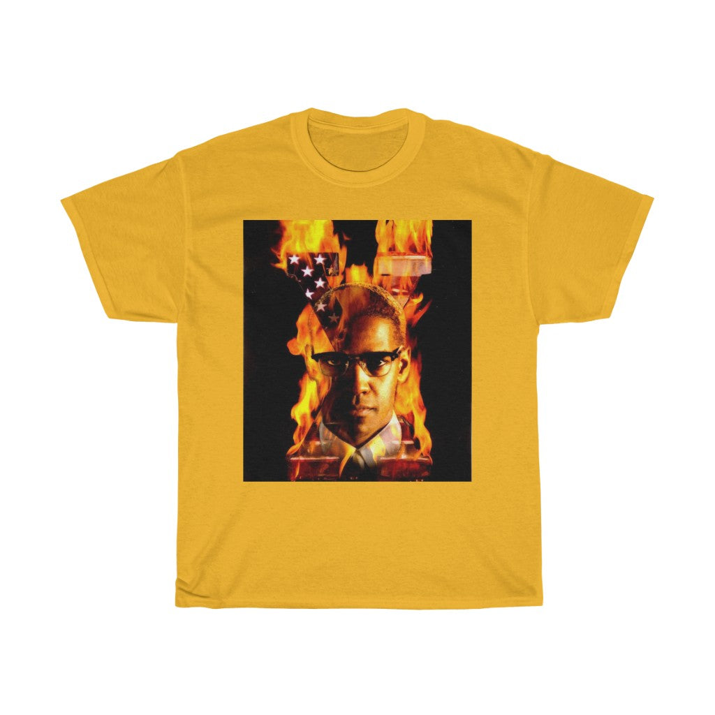 Malcolm X Fire - 11:24design-tshirts.com