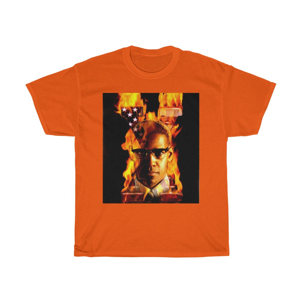 Malcolm X Fire - 11:24design-tshirts.com