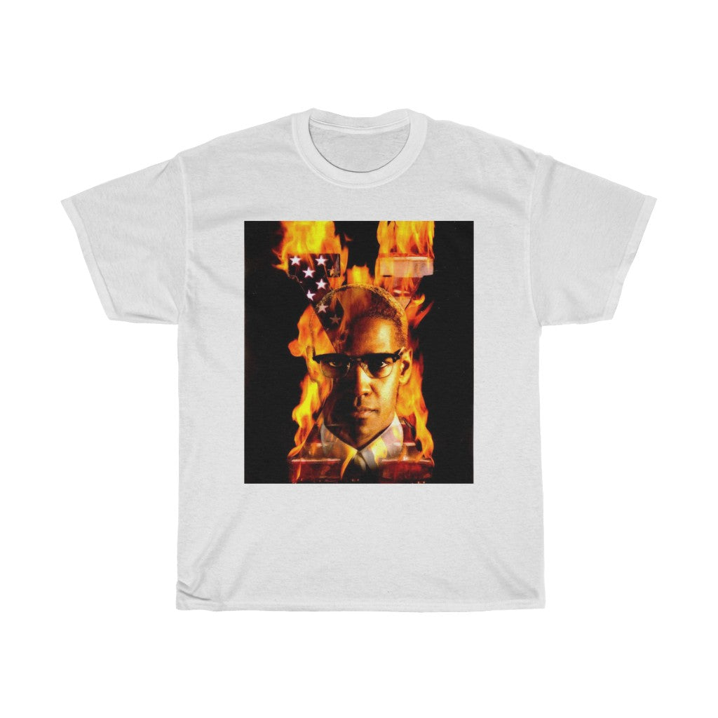 Malcolm X Fire - 11:24design-tshirts.com