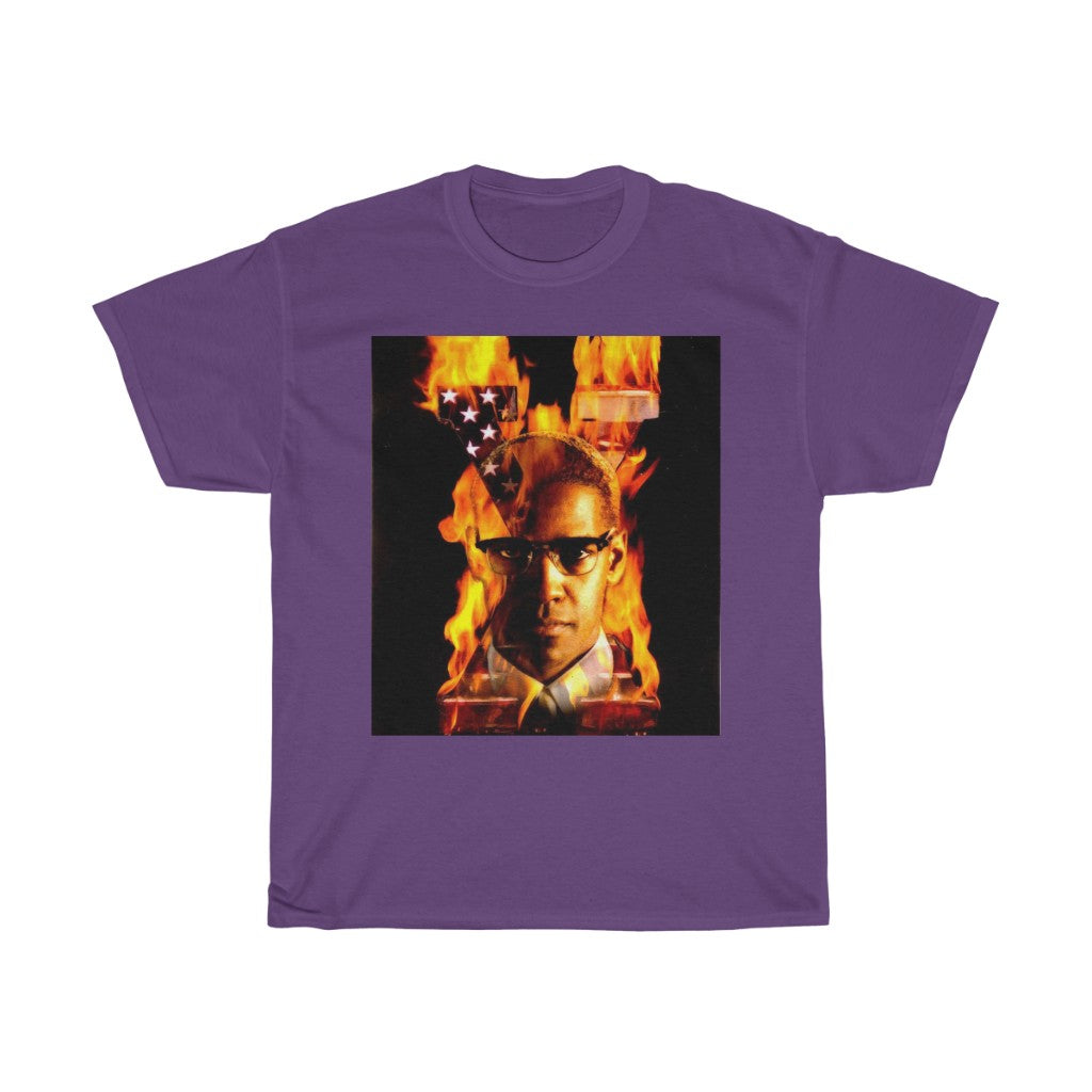 Malcolm X Fire - 11:24design-tshirts.com