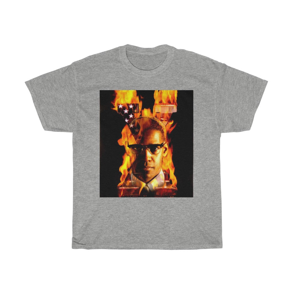 Malcolm X Fire - 11:24design-tshirts.com