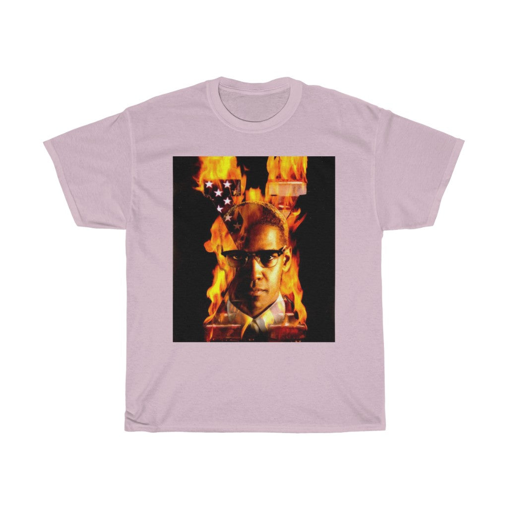 Malcolm X Fire - 11:24design-tshirts.com