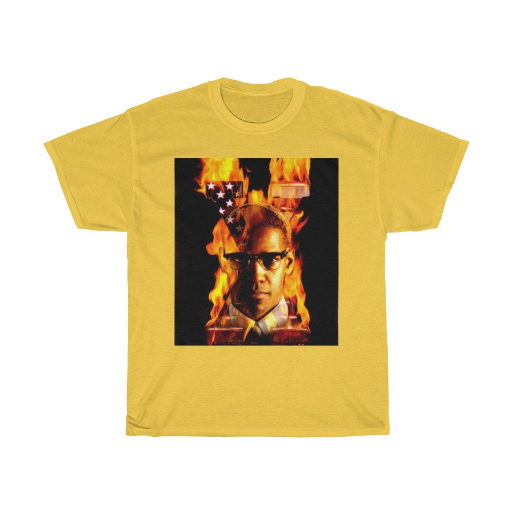 Malcolm X Fire - 11:24design-tshirts.com