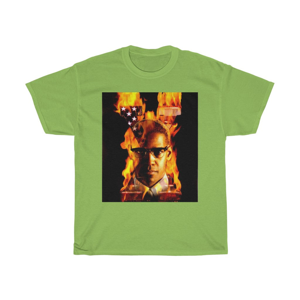 Malcolm X Fire - 11:24design-tshirts.com